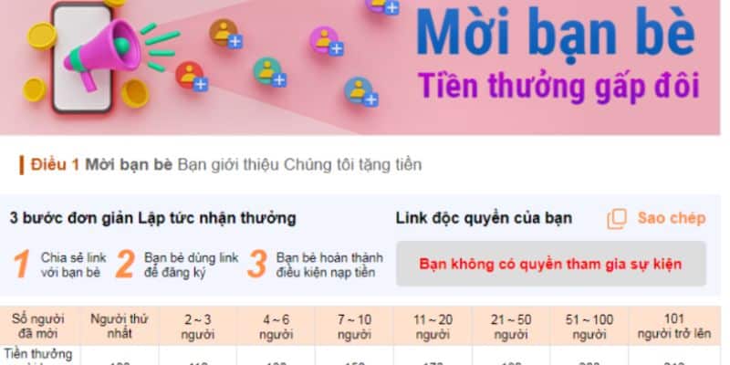 Mời bạn bè nhận ngay quà khủng từ Kubet